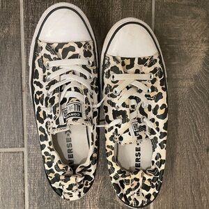 Womens Converse All Star Shoreline leopard slip-on